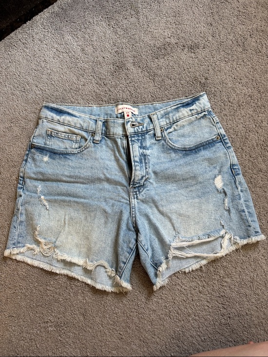 Lucky Brand Pants - Lucky Brand Light Blue Distressed Denim Cutoff Shorts